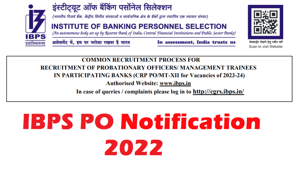 IBPS PO Notification 2022